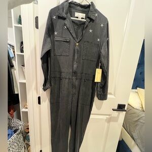 NWOT Vintage Havana Star Embroidered Jumpsuit women’s size M